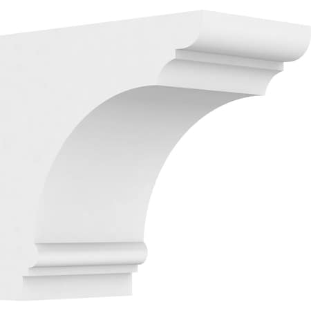 Ekena Millwork Standard Hughes Architectural Grade PVC Bracket, 3"W x 5"D x 5"H BKTP03X05X05HUG